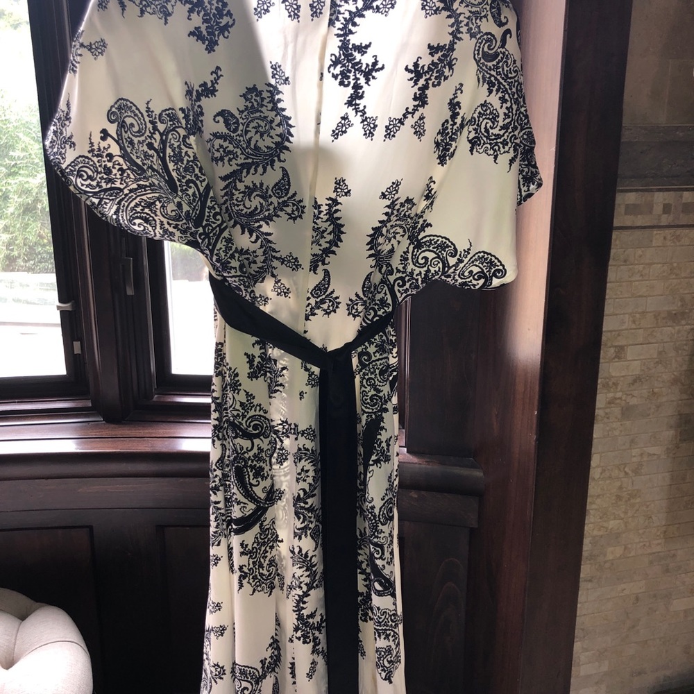 Kimono style silk dress